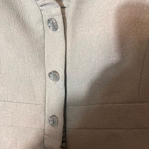 Danny & Nicole Mint Floral Two Piece Skirt Set Size 8 - Picture 4 of 16